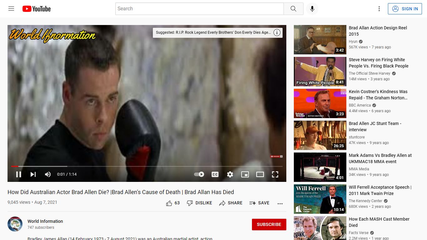 How Did Australian Actor Brad Allen Die? |Brad Allen’s Cause of Death ...